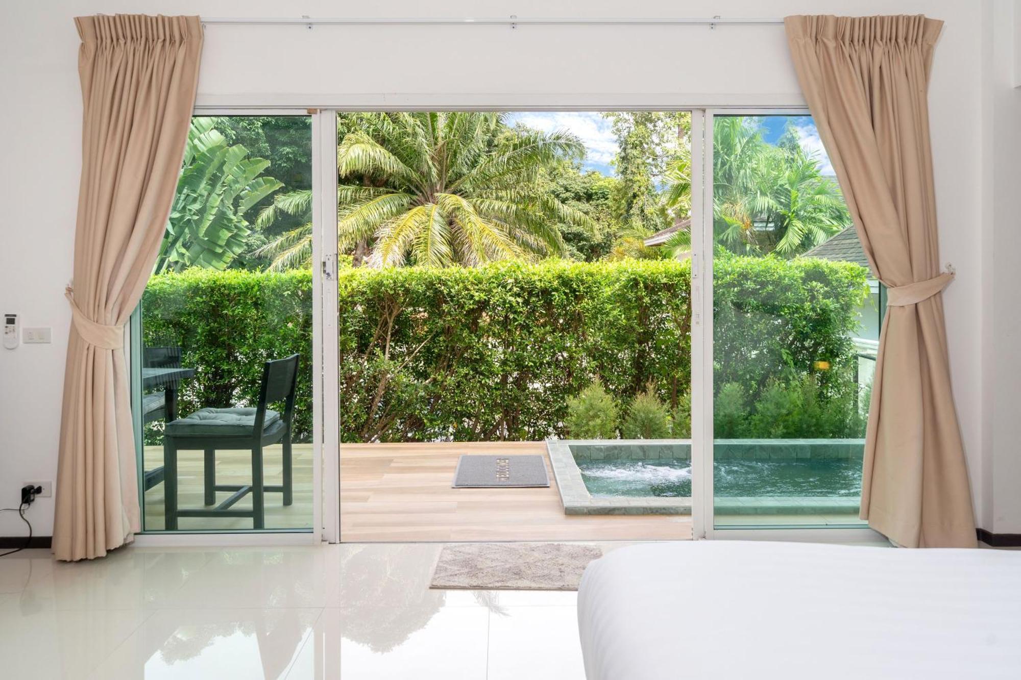 Oxavia Garden Oasis In Nai Harn - Your Private Tropical Garden With 3 Cabins And Jacuzzi Rawai Exterior foto