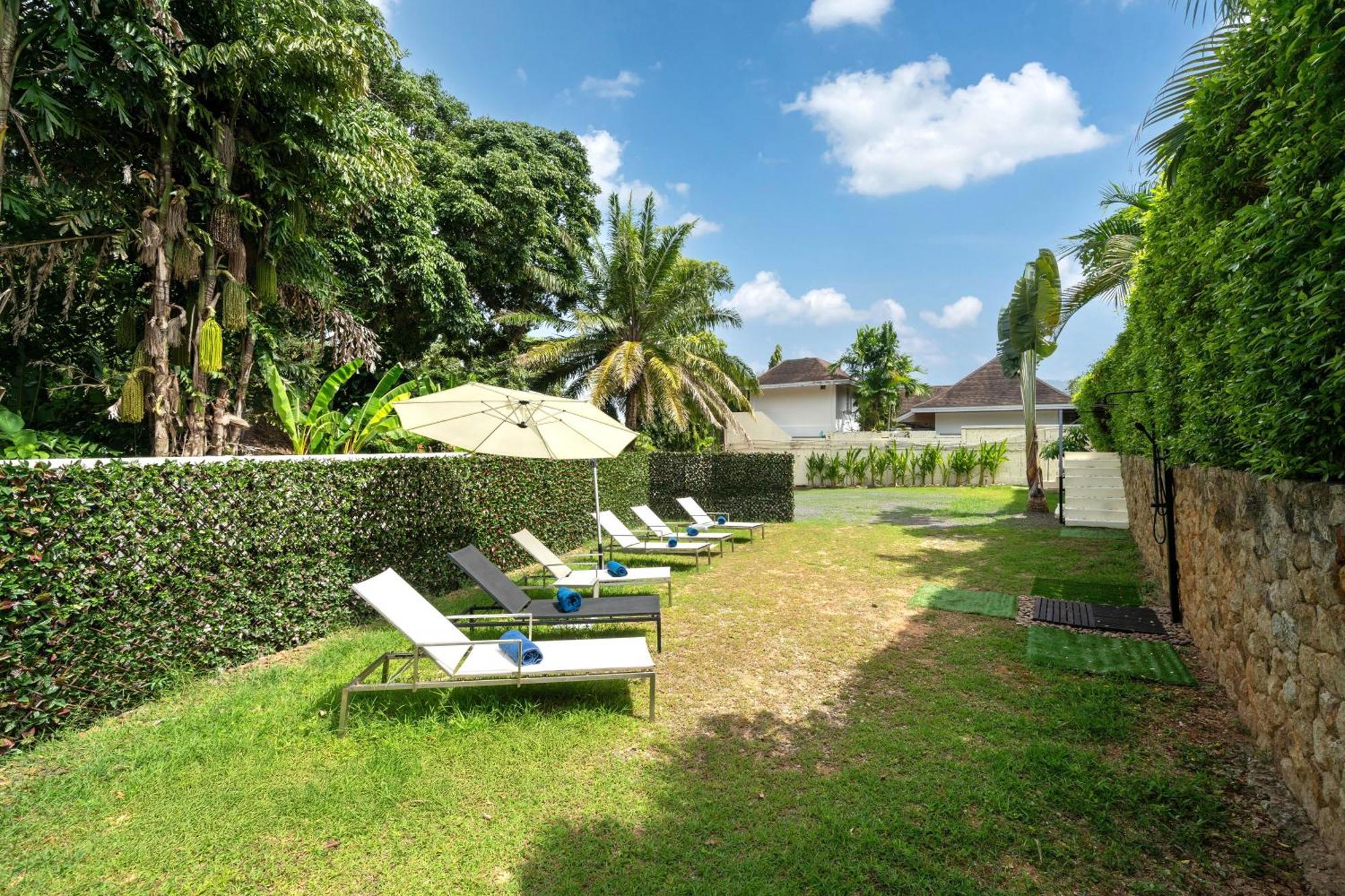 Oxavia Garden Oasis In Nai Harn - Your Private Tropical Garden With 3 Cabins And Jacuzzi Rawai Exterior foto